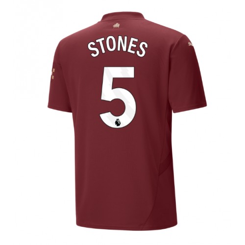 Fotbalové Dres Manchester City John Stones #5 Alternativní 2024-25 Krátký Rukáv